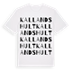 Kallandshult ordlek t-shirt