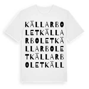 Källarbolet ordlek t-shirt – ekologisk bomull t-shirt från Pinshirt
