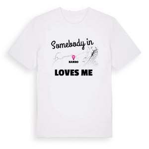 Någon i Kambo älskar mig t-shirt – ekologisk bomull t-shirt från Pinshirt