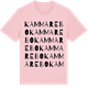 Pink Cotton t-shirt med Kammarebo ordlek t-shirt