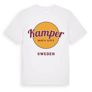 Kamper cirkel t-shirt – ekologisk bomull t-shirt från Pinshirt