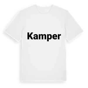 Kamper fetstil t-shirt – ekologisk bomull t-shirt från Pinshirt