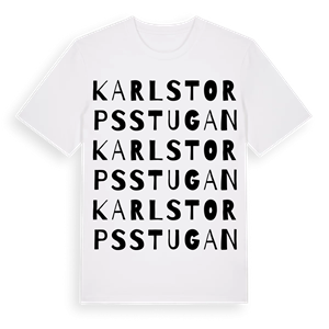 Karlstorpsstugan ordlek t-shirt – ekologisk bomull t-shirt från Pinshirt