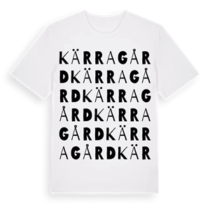 Kärragård ordlek t-shirt – ekologisk bomull t-shirt från Pinshirt