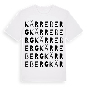 Kärreberg ordlek t-shirt – ekologisk bomull t-shirt från Pinshirt