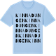Blue Soul t-shirt med Kinnadungen ordlek t-shirt