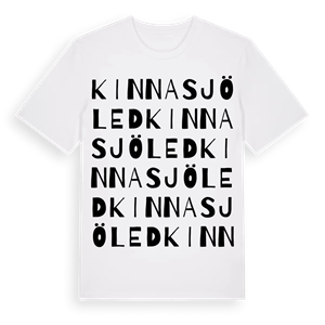 Kinnasjöled ordlek t-shirt – ekologisk bomull t-shirt från Pinshirt