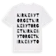 White t-shirt med Kirkebytorget ordlek t-shirt