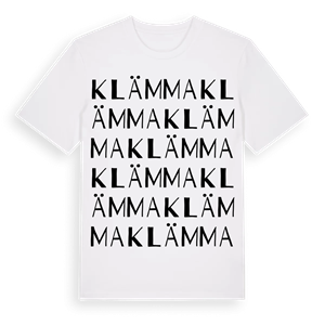 Klämma ordlek t-shirt – ekologisk bomull t-shirt från Pinshirt