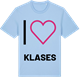 Blue Soul t-shirt med Jag älskar Klases t-shirt stort tryck