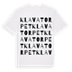Klavatorpet ordlek t-shirt