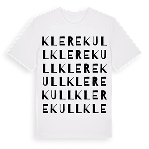 Klerekull ordlek t-shirt – ekologisk bomull t-shirt från Pinshirt