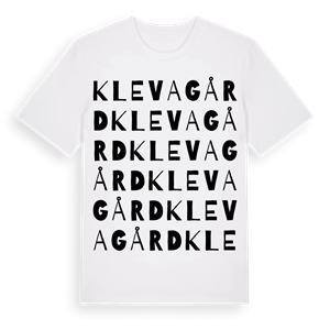 Klevagård ordlek t-shirt – ekologisk bomull t-shirt från Pinshirt