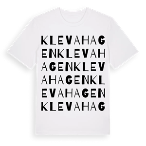Klevahagen ordlek t-shirt – ekologisk bomull t-shirt från Pinshirt