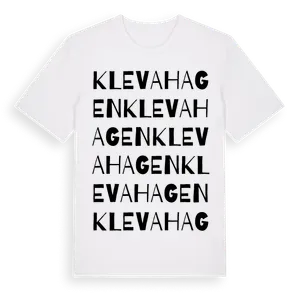 Klevahagen ordlek t-shirt – ekologisk bomull t-shirt från Pinshirt