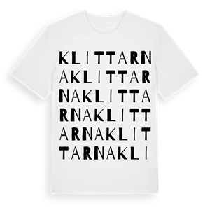 Klittarna ordlek t-shirt – ekologisk bomull t-shirt från Pinshirt