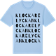 Blue Soul t-shirt med Klockarelyckan ordlek t-shirt