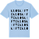 Blue Soul t-shirt med Kloskifte ordlek t-shirt