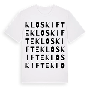 Kloskifte ordlek t-shirt – ekologisk bomull t-shirt från Pinshirt
