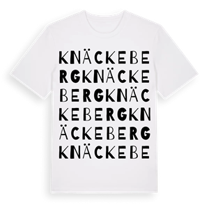 Knäckeberg ordlek t-shirt – ekologisk bomull t-shirt från Pinshirt