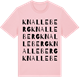 Pink Cotton t-shirt med Knalleberg ordlek t-shirt