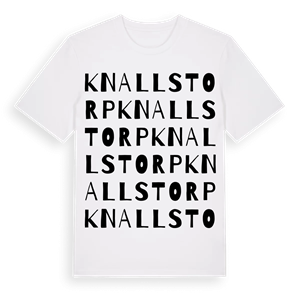 Knallstorp ordlek t-shirt – ekologisk bomull t-shirt från Pinshirt