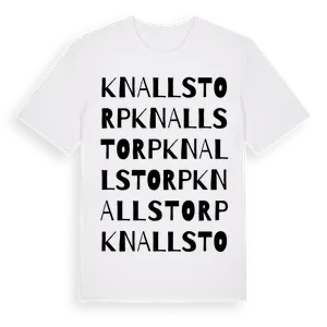 Knallstorp ordlek t-shirt – ekologisk bomull t-shirt från Pinshirt