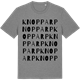Mid Heather Gray t-shirt med Knopparp ordlek t-shirt