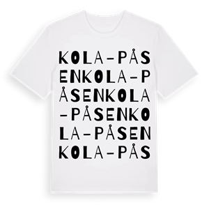 Kola-påsen ordlek t-shirt – ekologisk bomull t-shirt från Pinshirt