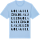 Blue Soul t-shirt med Kolakullen ordlek t-shirt