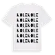 White t-shirt med Kole ordlek t-shirt