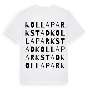 Kolla Parkstad ordlek t-shirt – ekologisk bomull t-shirt från Pinshirt