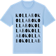 Blue Soul t-shirt med Kollabo ordlek t-shirt