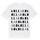 Kollabo ordlek t-shirt