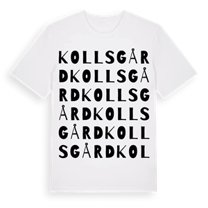 Kollsgård ordlek t-shirt – ekologisk bomull t-shirt från Pinshirt