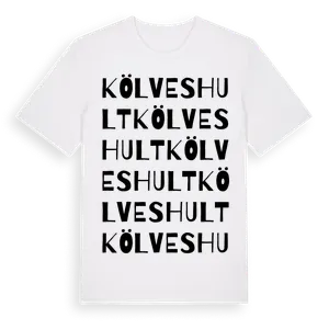 Kölveshult ordlek t-shirt – ekologisk bomull t-shirt från Pinshirt