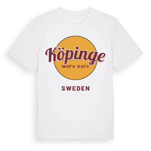 Köpinge cirkel t-shirt – ekologisk bomull t-shirt från Pinshirt