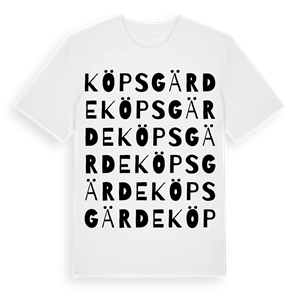 Köpsgärde ordlek t-shirt – ekologisk bomull t-shirt från Pinshirt