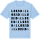 Blue Soul t-shirt med Korndal ordlek t-shirt