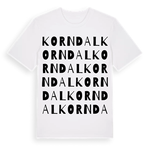 Korndal ordlek t-shirt – ekologisk bomull t-shirt från Pinshirt