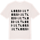 Vintage White t-shirt med Kornhult ordlek t-shirt
