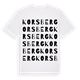 Korsberg ordlek t-shirt