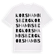 Korshamnsberg ordlek t-shirt