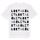 Kortaböket ordlek t-shirt