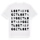 Kortabygget ordlek t-shirt