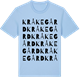 Blue Soul t-shirt med Kråkegård ordlek t-shirt