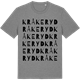 Mid Heather Gray t-shirt med Kråkeryd ordlek t-shirt