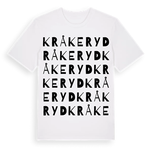 Kråkeryd ordlek t-shirt – ekologisk bomull t-shirt från Pinshirt