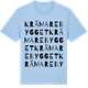 Blue Soul t-shirt med Krämarebygget ordlek t-shirt
