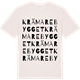 Vintage White t-shirt med Krämarebygget ordlek t-shirt